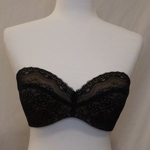 b.tempt'd by Wacoal - Black Lace Strapless Bra 32E